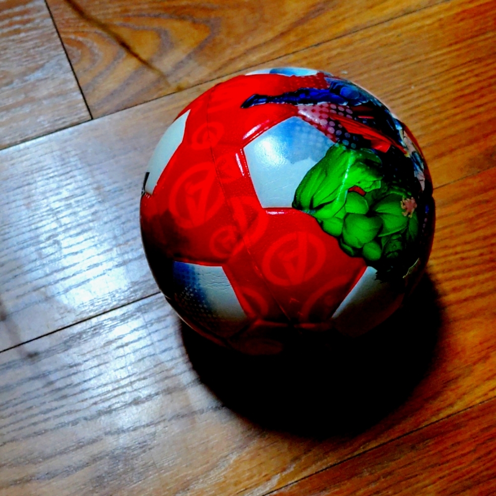 Red soccer ball